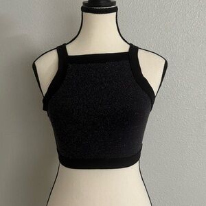 Shimmer Crop Top / Light Support Sports Bra